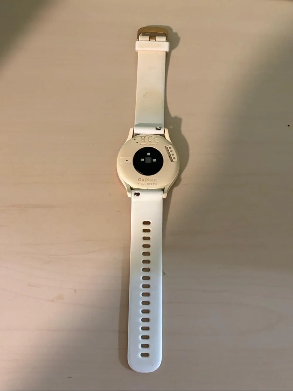 Garmin vívomove HR Sport Hybrid Smartwatch – Rose Gold & White